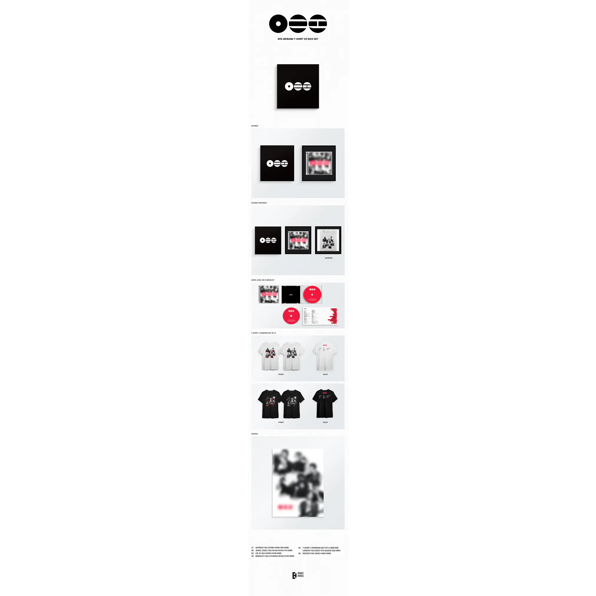 [PRE-VENTA] BTS - ARIRANG (T-SHIRT CD BOX SET) 2