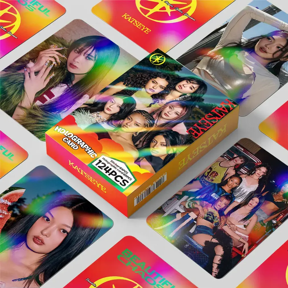 LOMOCARDS KATSEYE - BEAUTIFUL CHAOS HOLOGRÁFICA  1