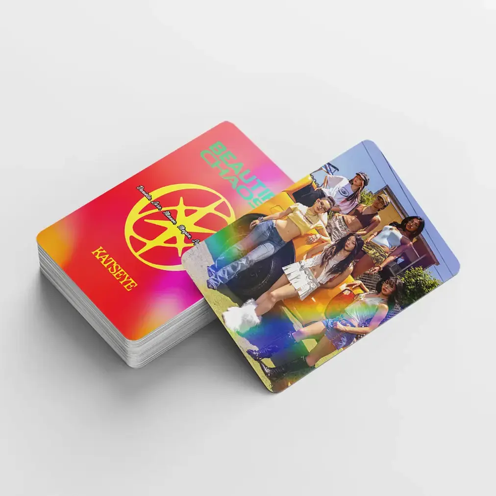 LOMOCARDS KATSEYE - BEAUTIFUL CHAOS HOLOGRÁFICA  3
