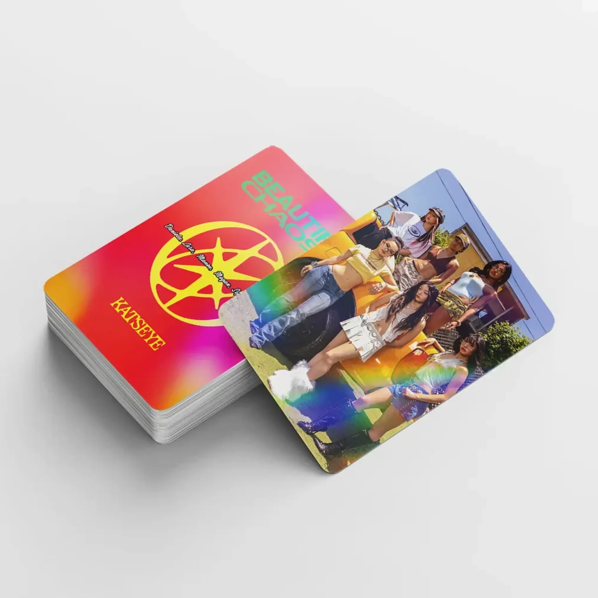 LOMOCARDS KATSEYE - BEAUTIFUL CHAOS HOLOGRÁFICA  3