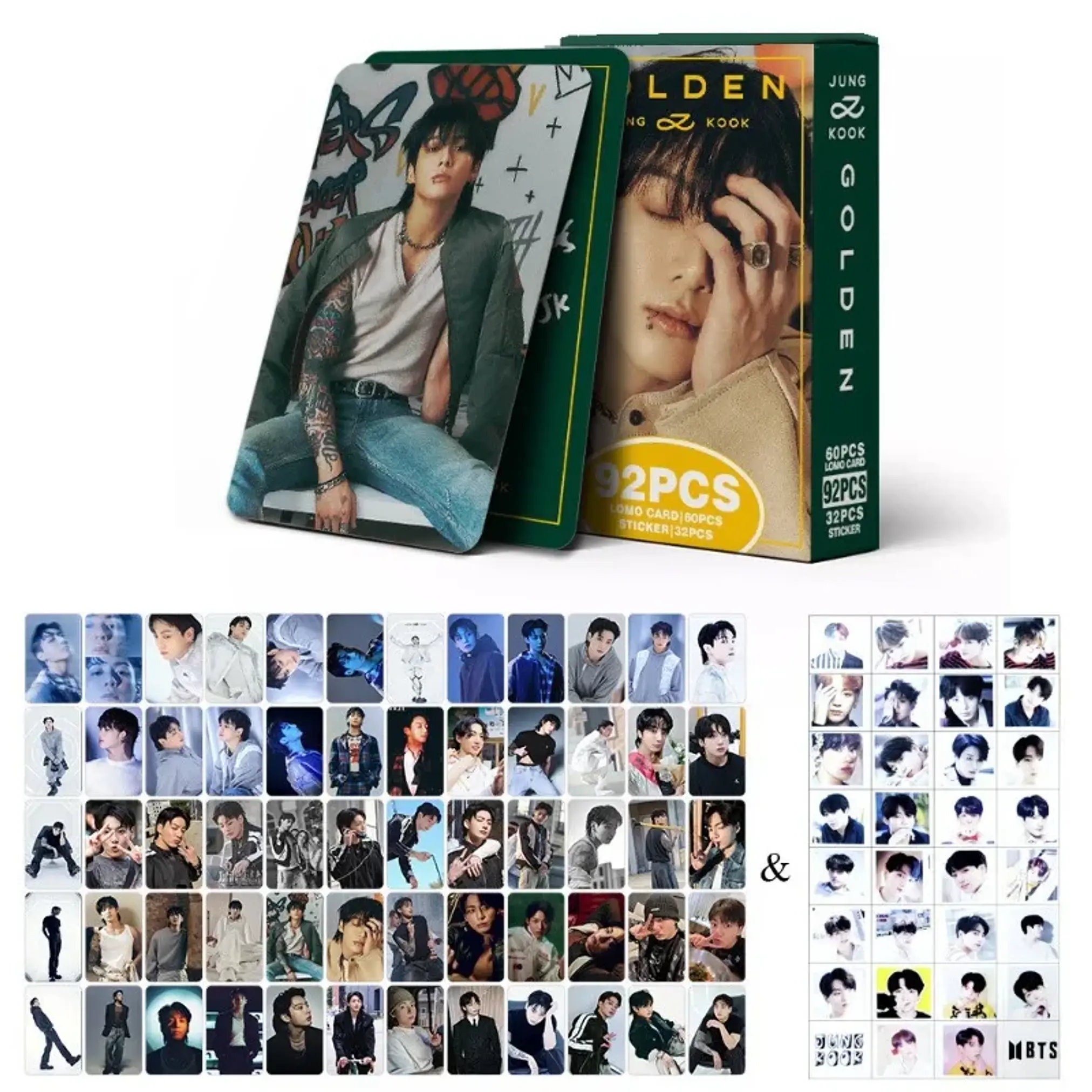 LOMOCARDS BTS JUNGKOOK - GOLDEN 2