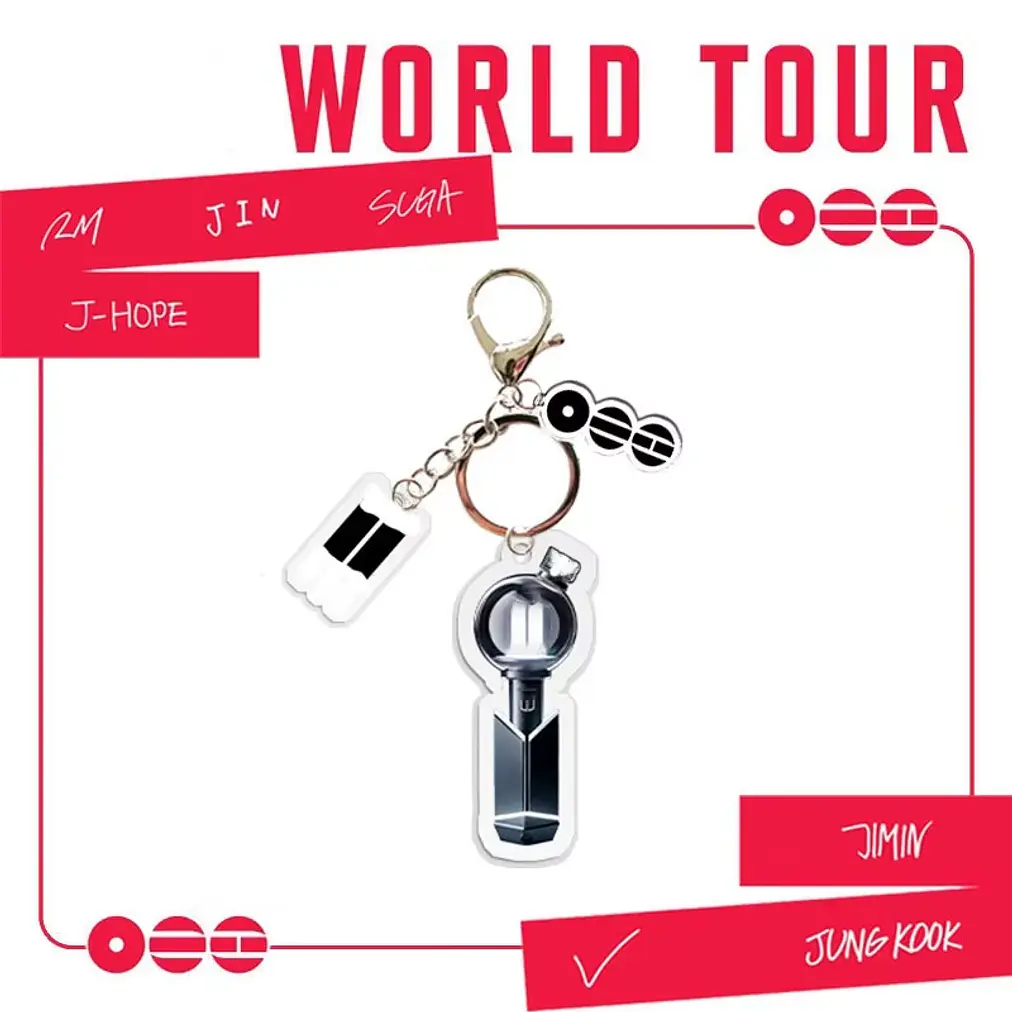 BTS - LLAVERO ACRÍLICO ARMY BOMB V.4 1