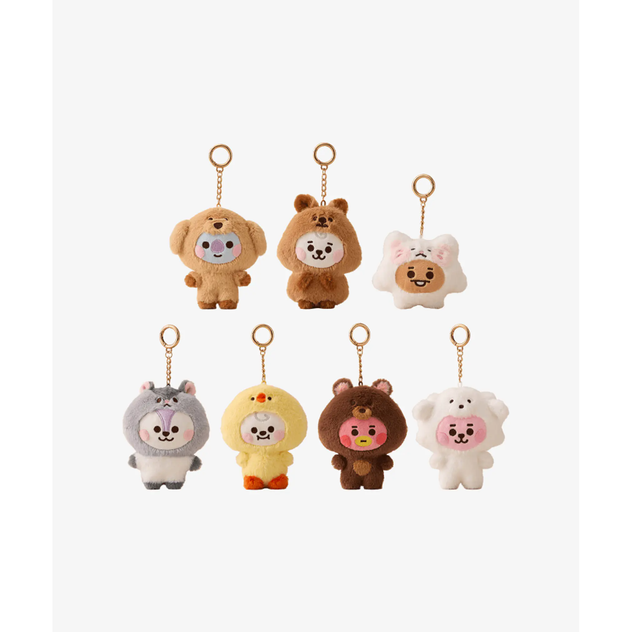 BT21 - BABY PLUSH KEYRING FLUFFY 1