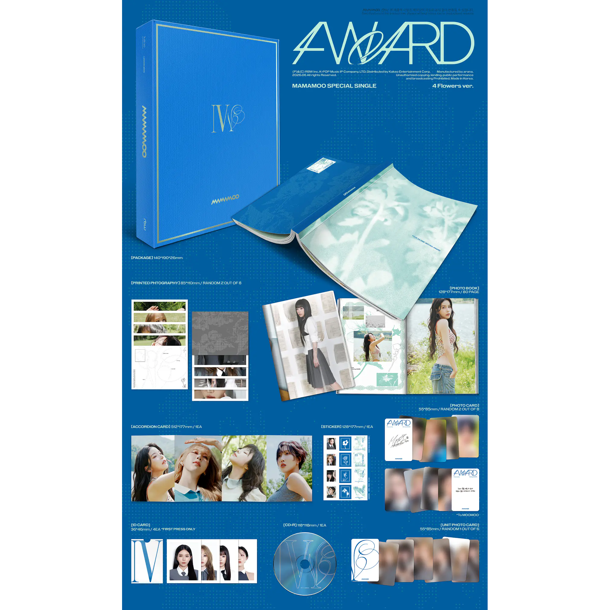 [PRE-VENTA] MAMAMOO - 4WARD (4 FLOWERS VER.) 2