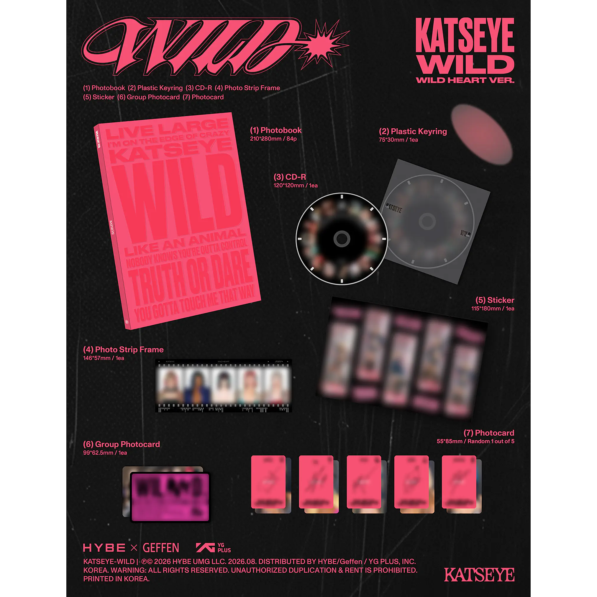 [PRE-VENTA WEVERSE SHOP] KATSEYE - WILD 6