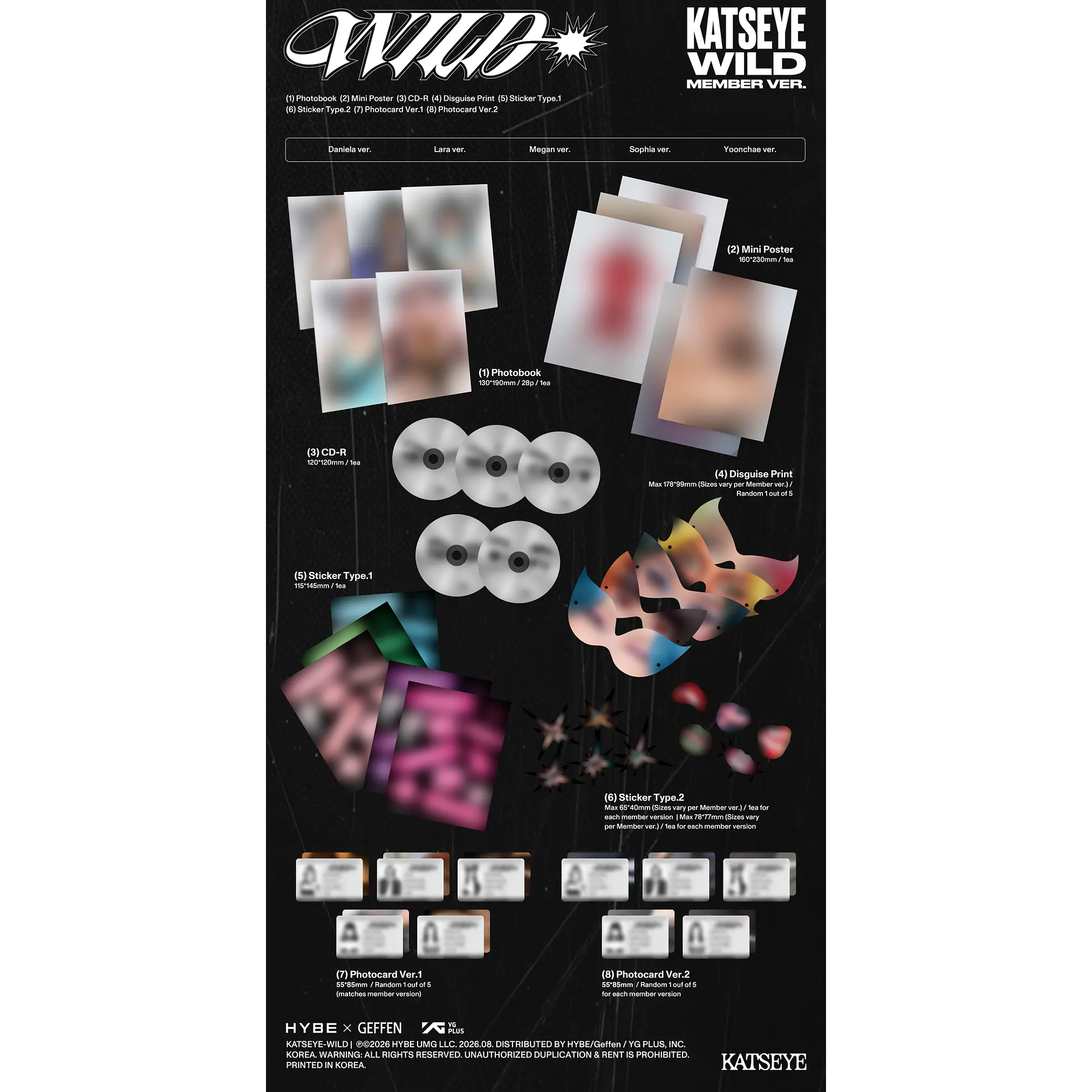 [PRE-VENTA WEVERSE SHOP] KATSEYE - WILD (MEMBER VER.) 3