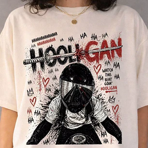 POLERA BTS JUNGKOOK - HOOLIGAN BLANCO