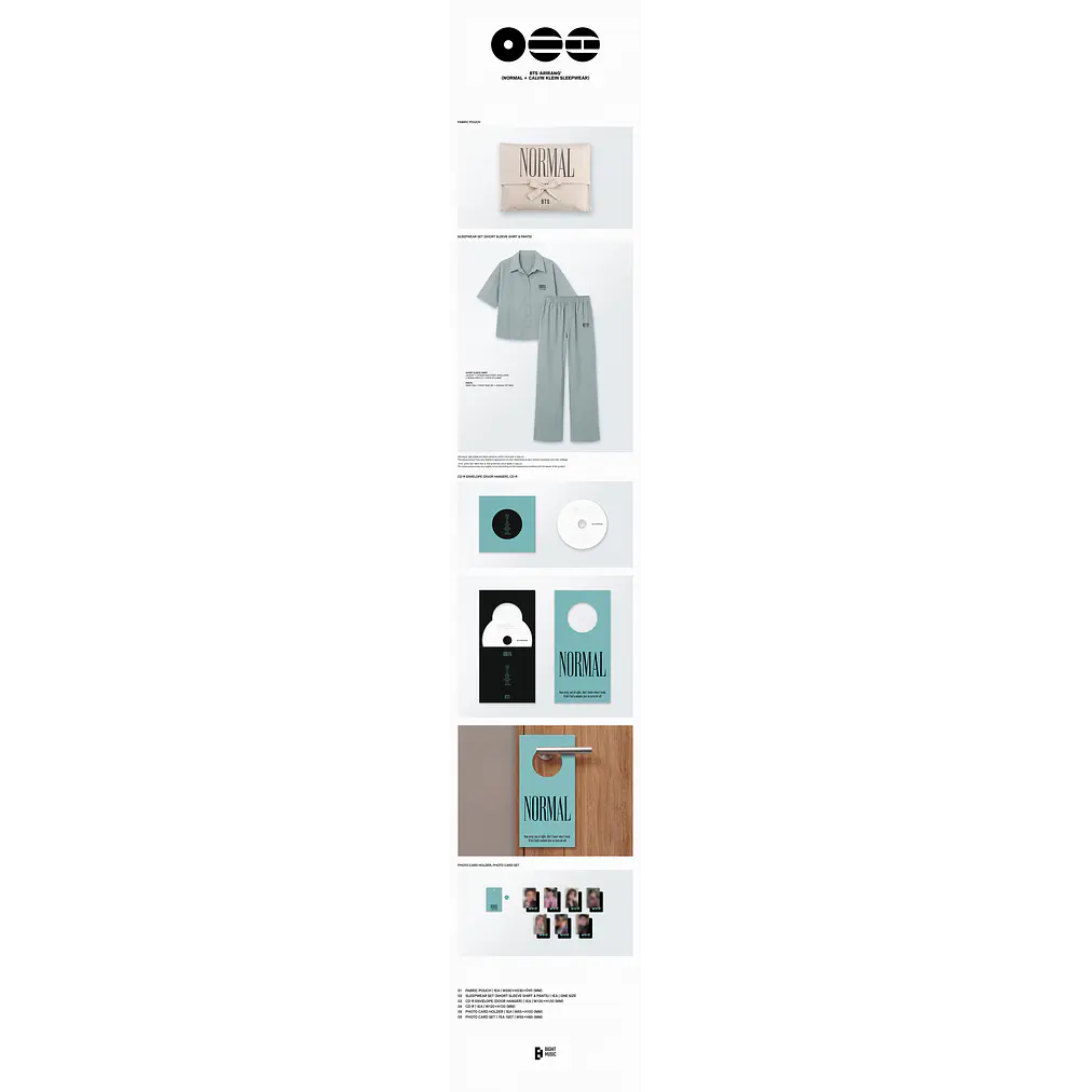 [PRE-VENTA] BTS ARIRANG - (NORMAL x CALVIN KLEIN SLEEPWEAR) 2