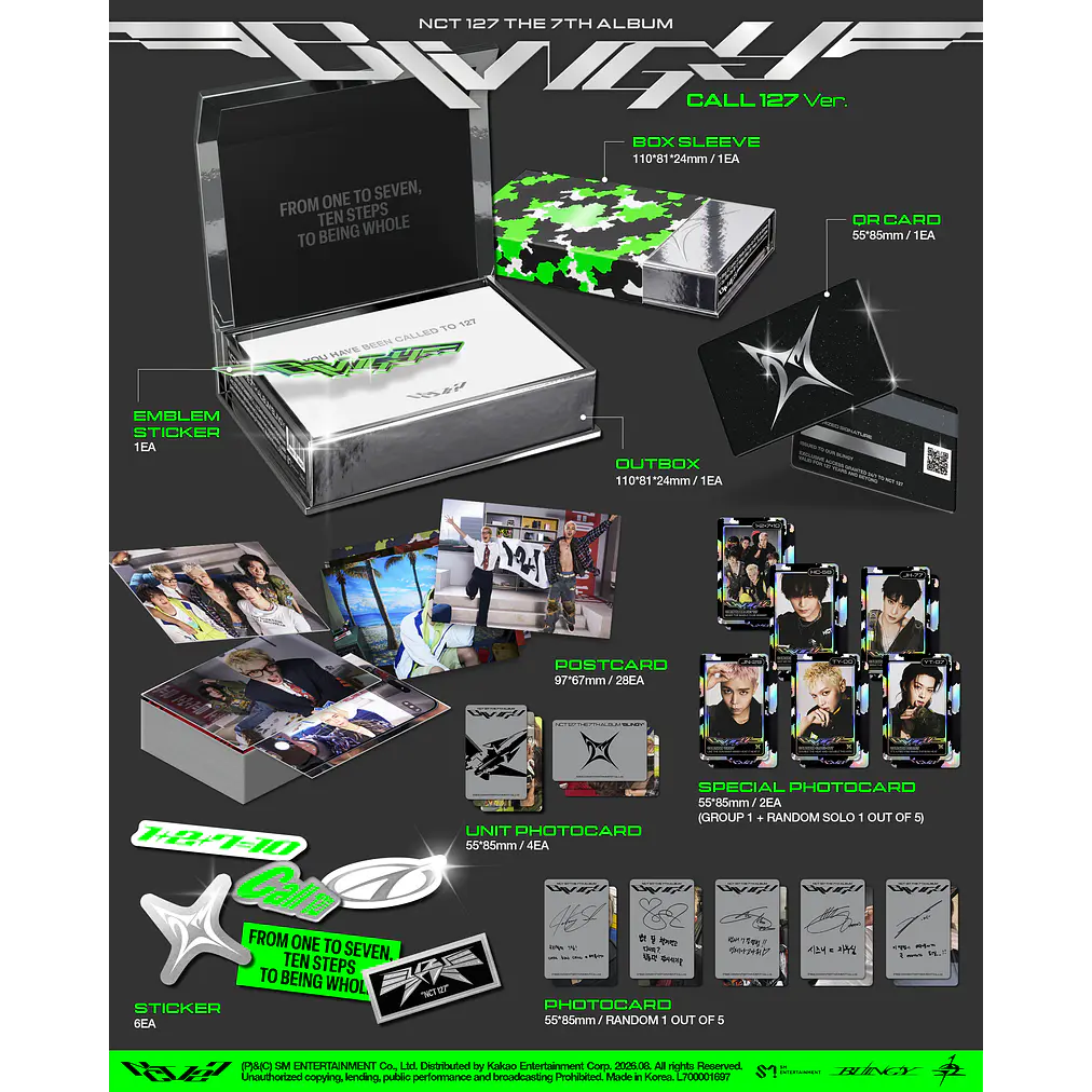[PRE-VENTA] NCT 127 - BLINGY (CALL 127 VER.) (SMART ALBUM) 2