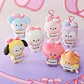 BT21 - MININI I LOVE YOU MESSAGE BOOK PLUSH KEYRING RIBBONED U - Miniatura 1