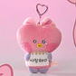 BT21 - MININI I LOVE YOU MESSAGE BOOK PLUSH KEYRING RIBBONED U - Miniatura 7