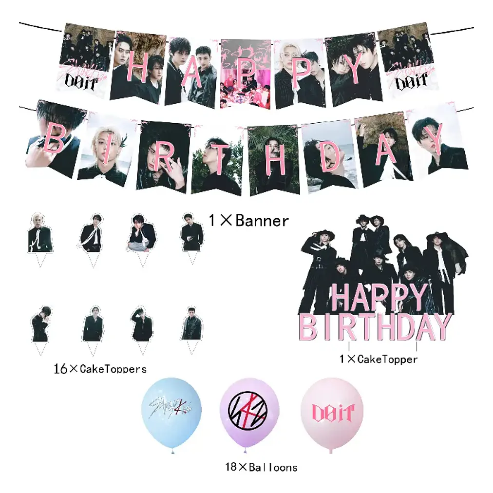 COTILLÓN STRAY KIDS - HAPPY BIRTHDAY DO IT 5