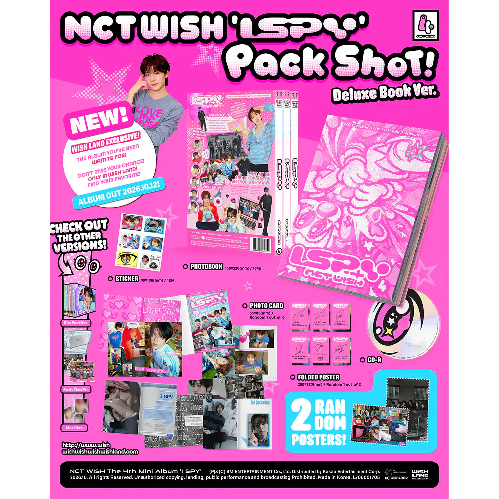 NCT WISH - I SPY  (DELUXE BOOK VER.) 2