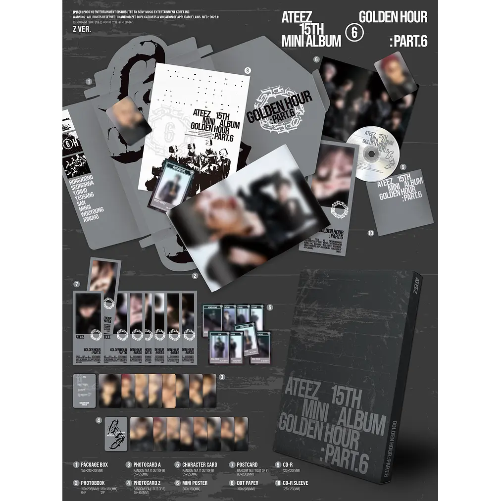 [PRE-VENTA] ATEEZ - GOLDEN HOUR: PART. 6 7