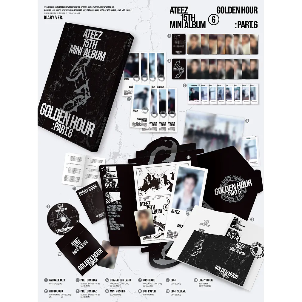 [PRE-VENTA] ATEEZ - GOLDEN HOUR: PART. 6 6
