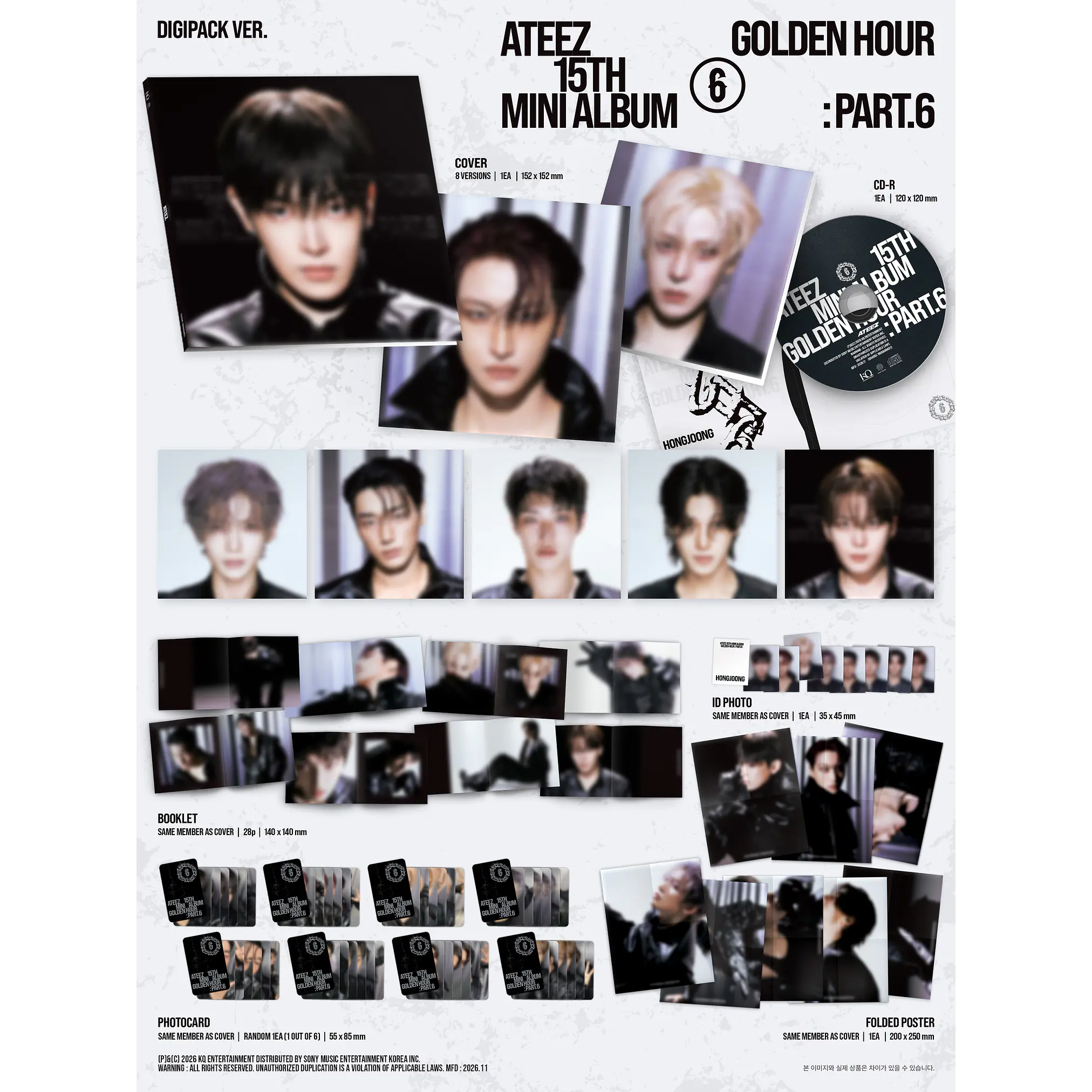 [PRE-VENTA] ATEEZ - GOLDEN HOUR: PART. 6 (DIGIPACK VER.)  2