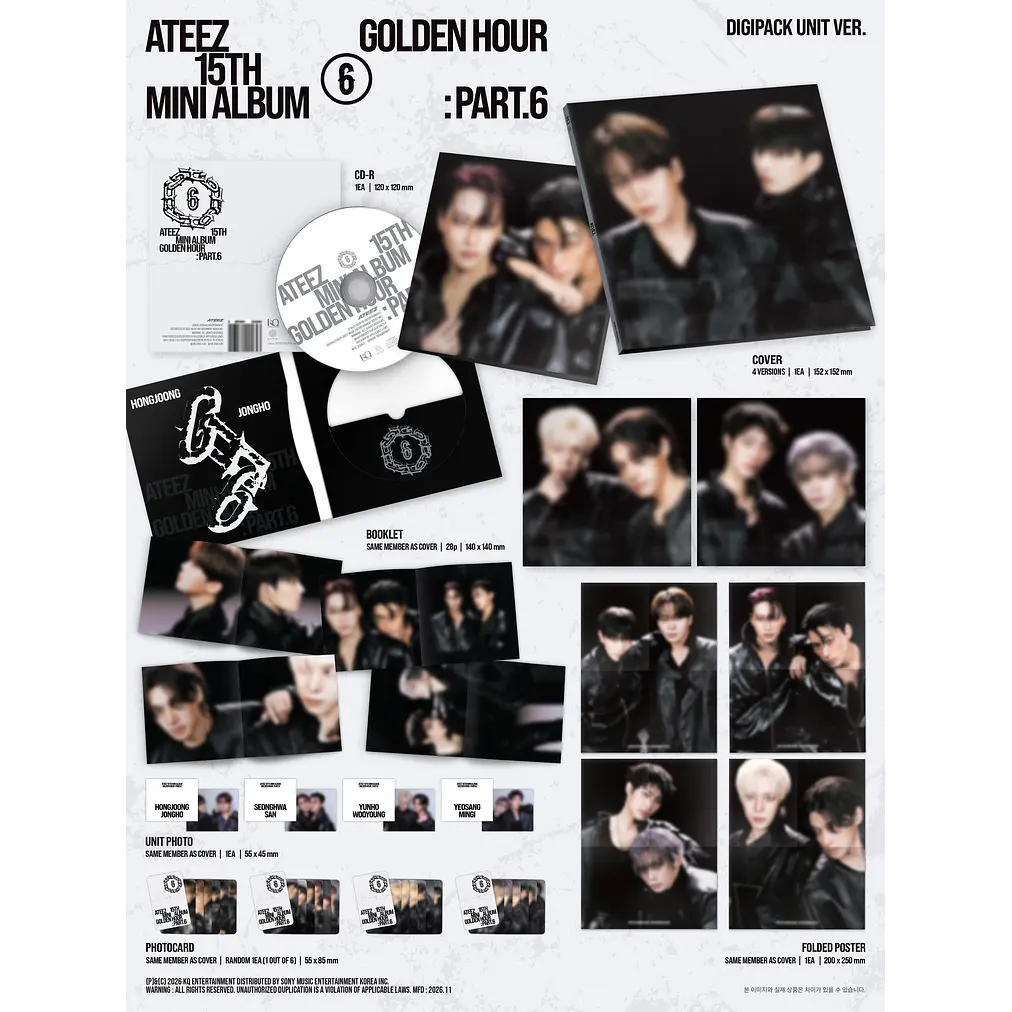 [PRE-VENTA] ATEEZ - GOLDEN HOUR: PART. 6 (DIGIPACK UNIT VER.)  2