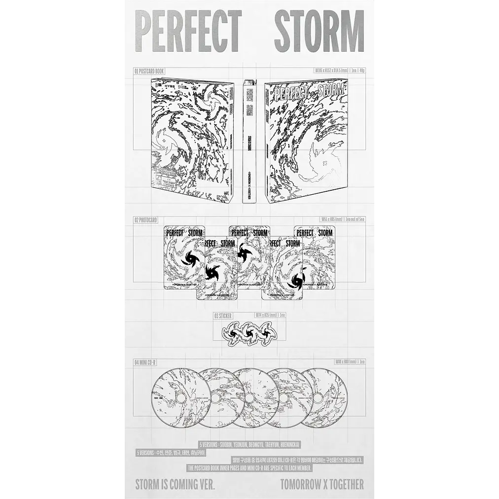 [PRE-VENTA WEVERSE SHOP] TOMORROW X TOGETHER - PERFECT STORM (STORM IS COMING VER.) 3