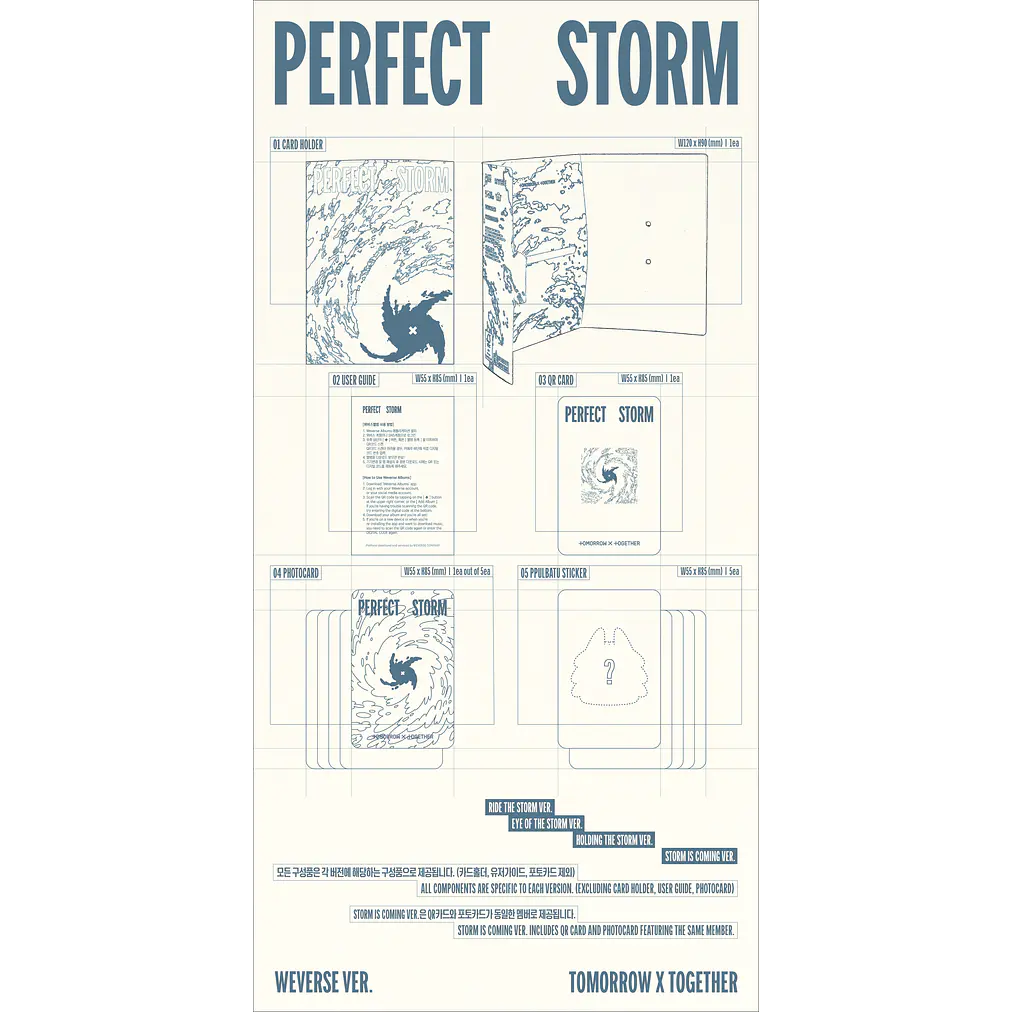 [PRE-VENTA] TOMORROW X TOGETHER - PERFECT STORM (WEVERSE ALBUMS VER.) (RANDOM VER.) 2