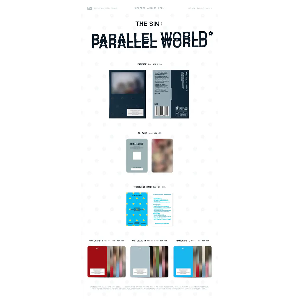 [PRE-VENTA] ENHYPEN - THE SIN: PARALLEL WORLD (WEVERSE ALBUMS VER.) 2