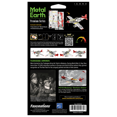 Avión P-51D Mustang - Escuadrón 332- The Tuskegee Airmen