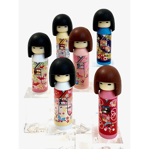 Borrador puzzle de Muñeca Japonesa Kokeshi