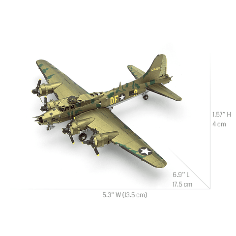 Avión Fortaleza B17 a color