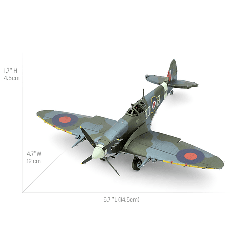 Avión Supermarine Spitfire a color