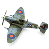 Avión Supermarine Spitfire a color