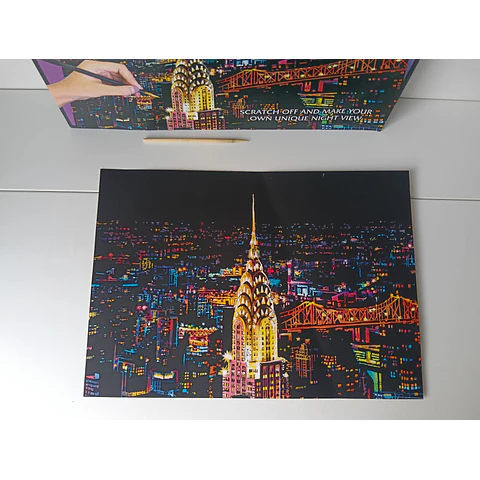 Tarjeta Scratch Art de Nueva York