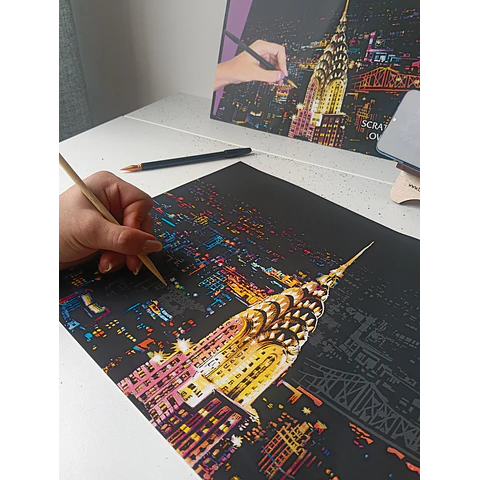 Tarjeta Scratch Art de Nueva York