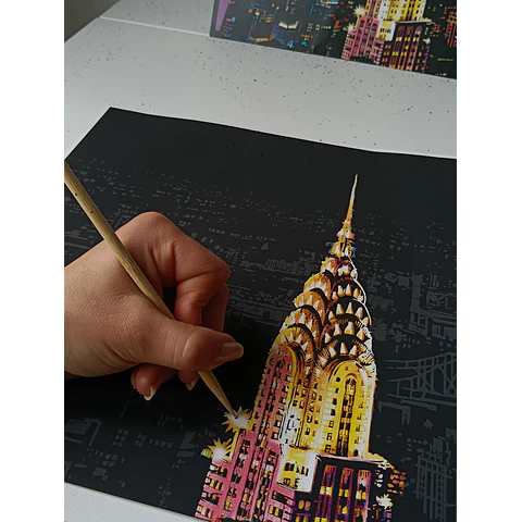 Tarjeta Scratch Art de Nueva York