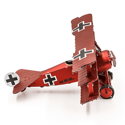 Avión Fokker Rojo Triplano del Baron Von Richthofen 