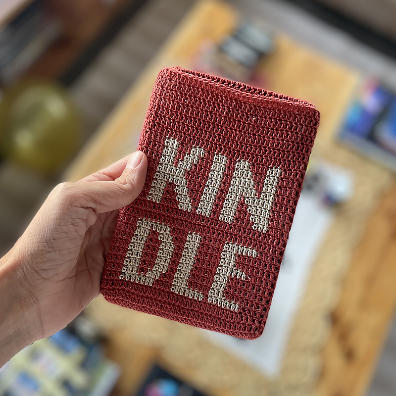 funda para kindle tejida a crochet