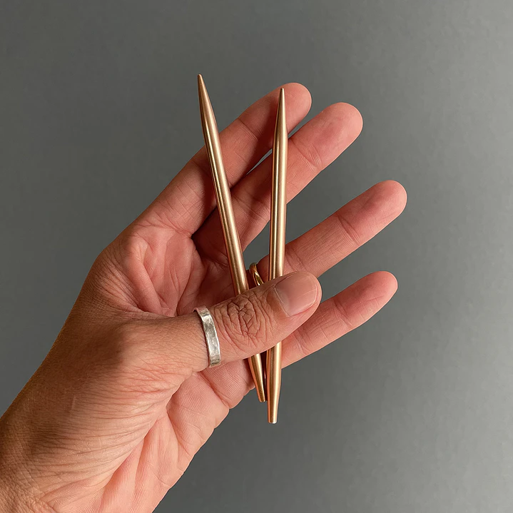 palillos intercambiables rose gold 1