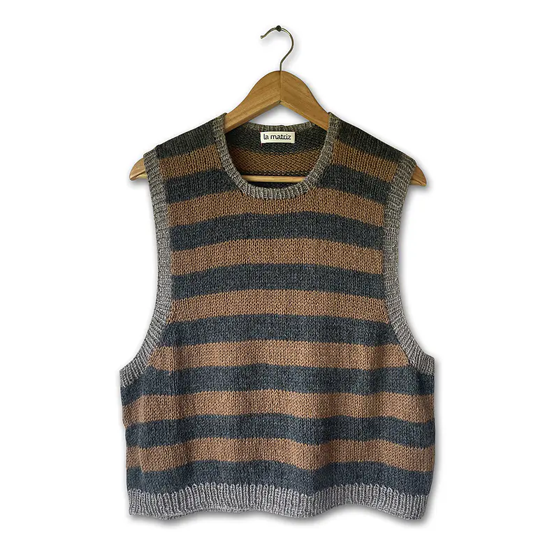 chaleco tierra & grafito