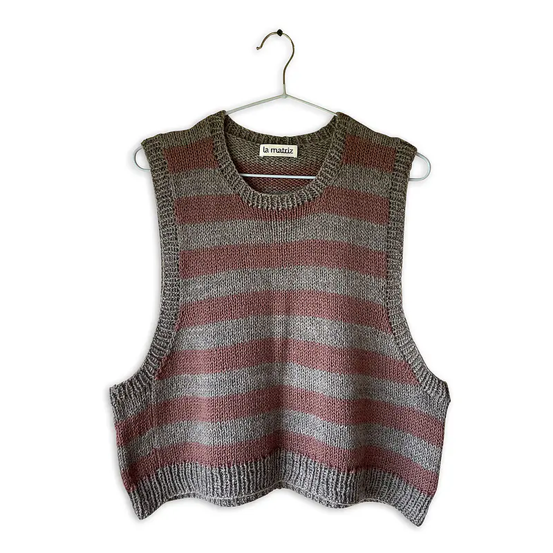 chaleco rosa antiguo & piedra