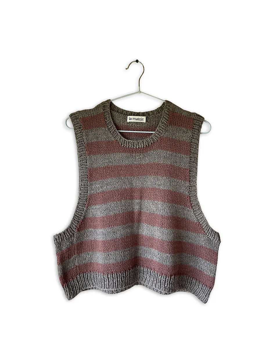 chaleco rosa antiguo & piedra 1