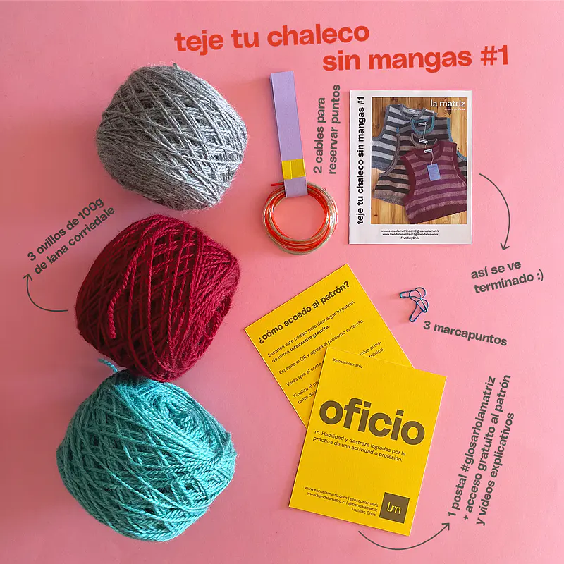 teje tu chaleco sin mangas #1