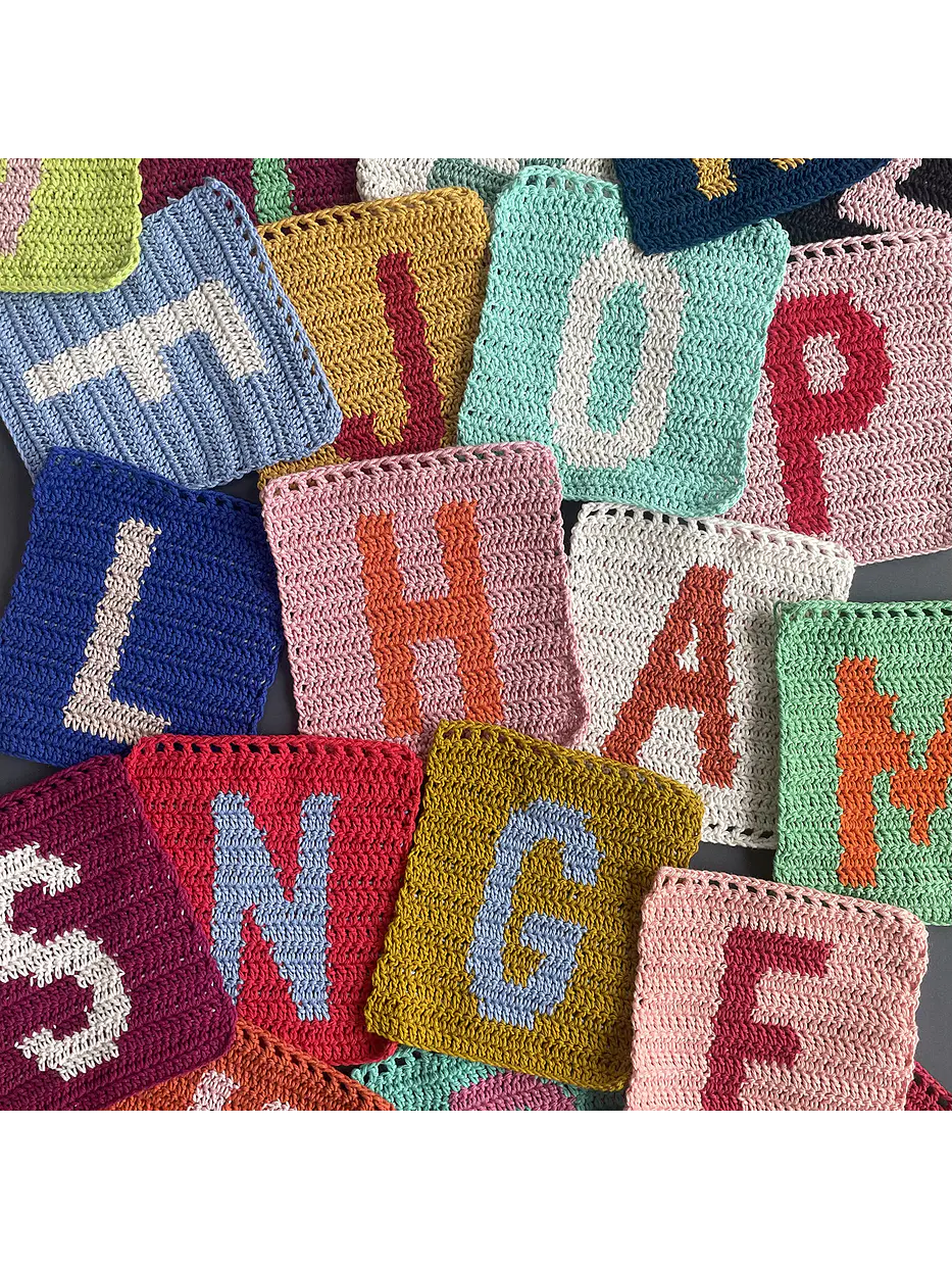 patrón teje tu letra (tapestry crochet) 1