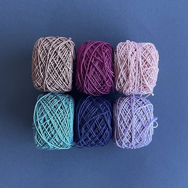 pack algodón light dk: 300g | 6 colores fríos