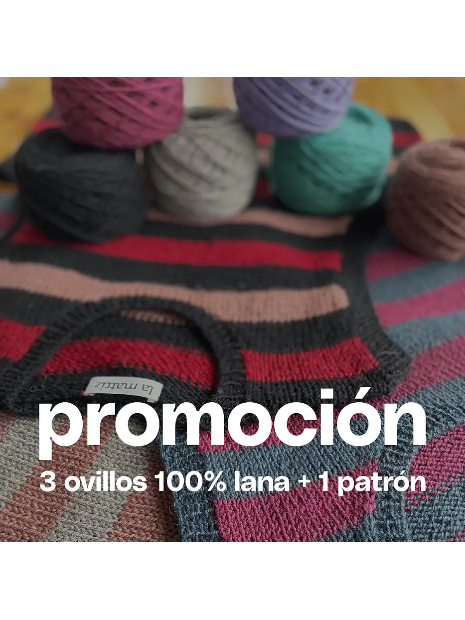 teje tu chaleco sin mangas: pack 3 ovillos + patrón a mitad de precio 1