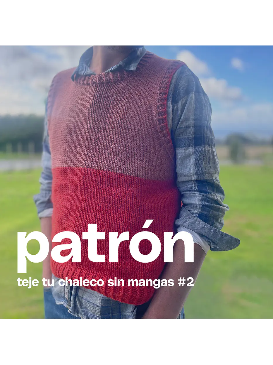 patrón teje tu chaleco sin mangas #2 1