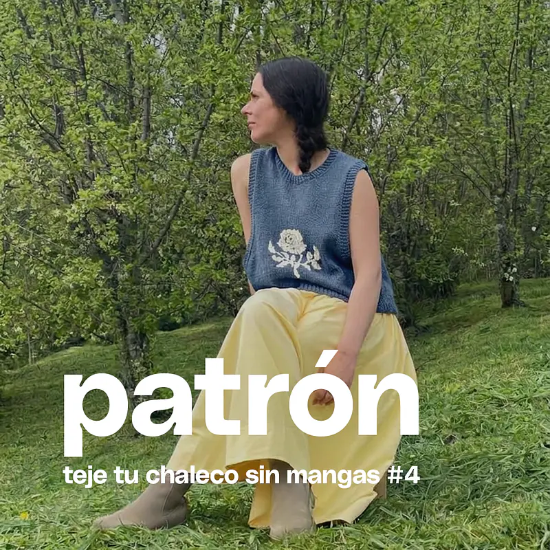 patrón teje tu chaleco sin mangas #4