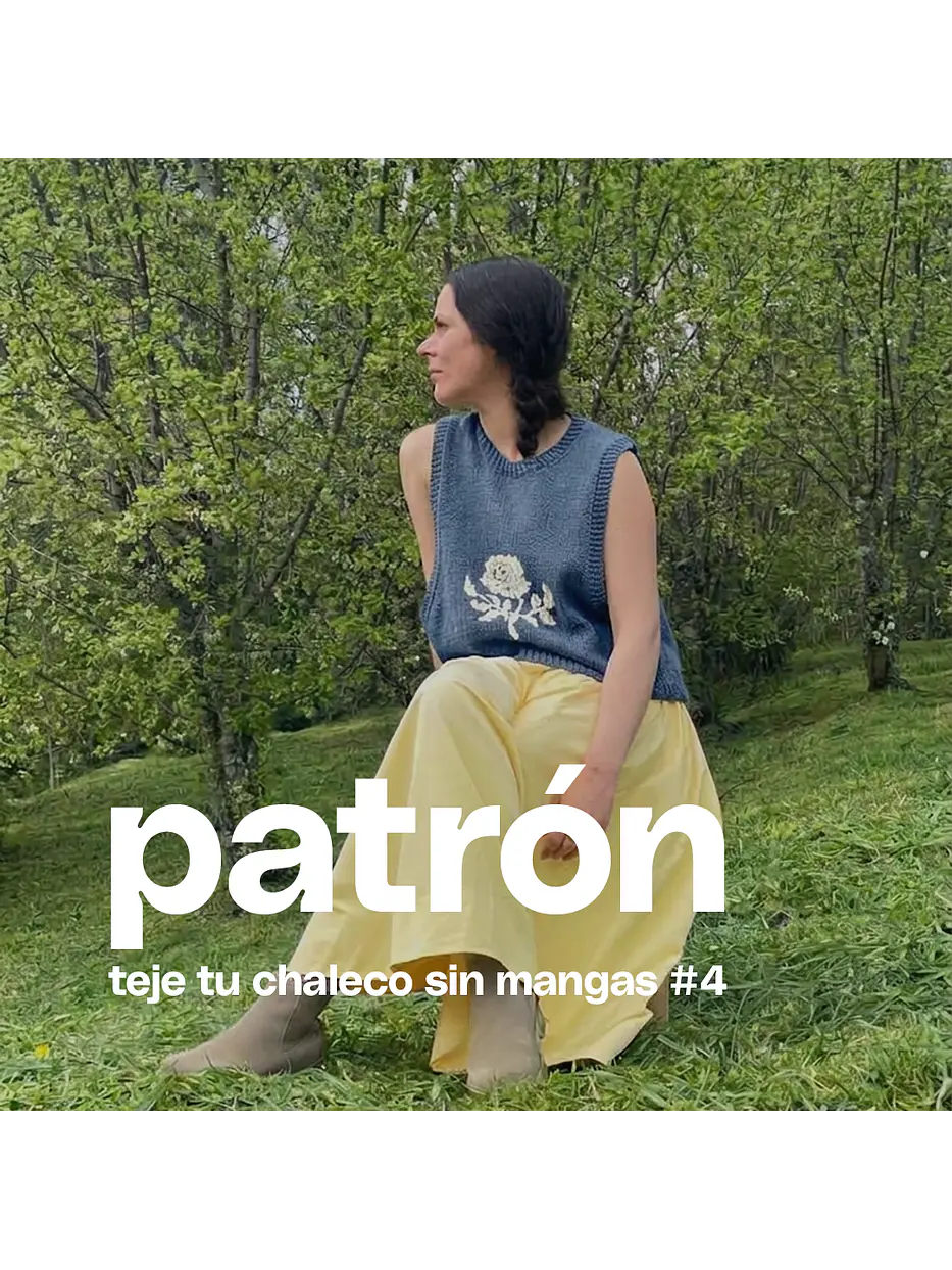 patrón teje tu chaleco sin mangas #4 1