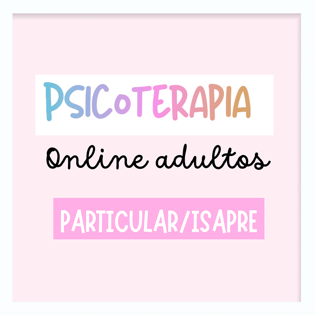 Psicoterapia Online Adultos 