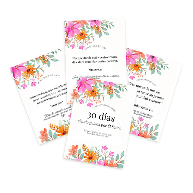 Set Tarjetas Versículos Bíblicos 
