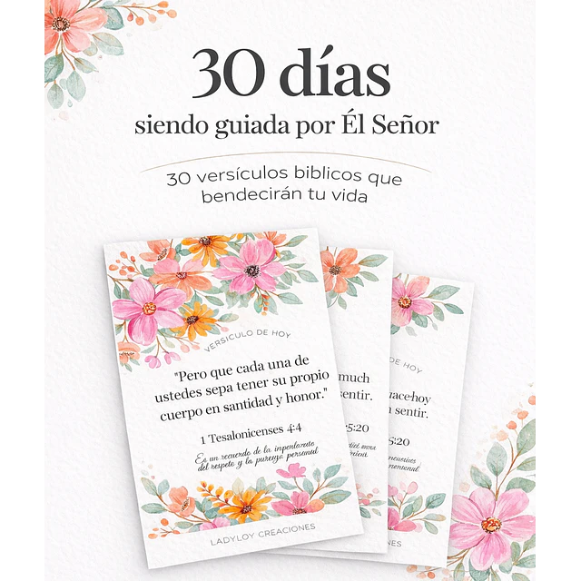 Set Tarjetas Versículos Bíblicos 