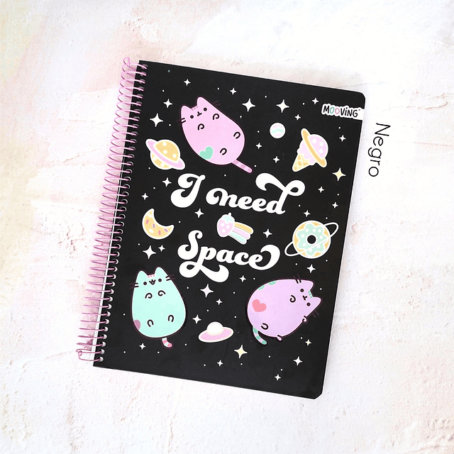 Cuaderno Carta Pusheen 3 materias 