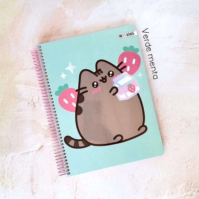 Cuaderno Carta Pusheen 3 materias 